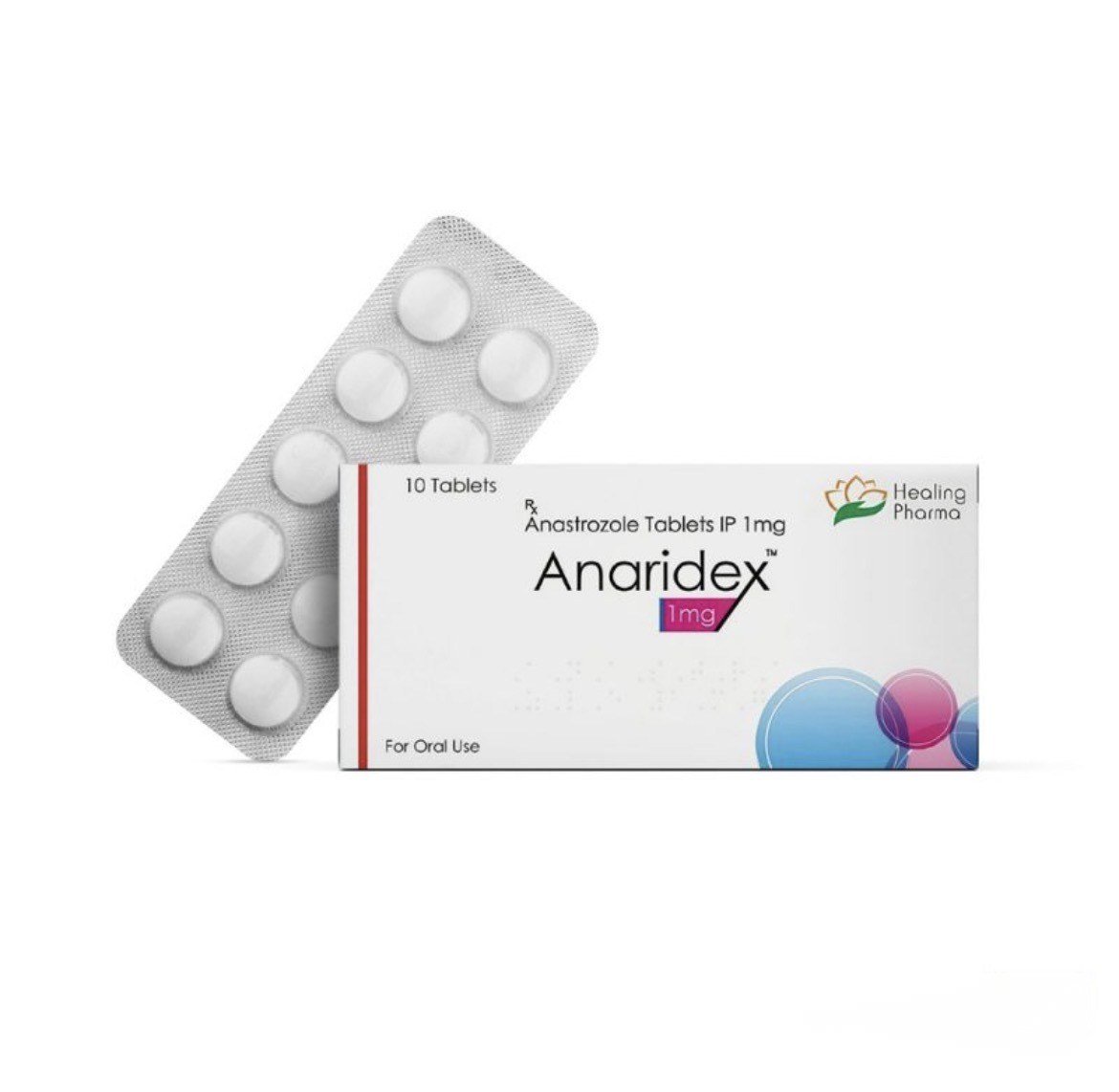 Anaridex (anastrozole) 1 mg – (10 Tablets Strip) – Healing Pharma