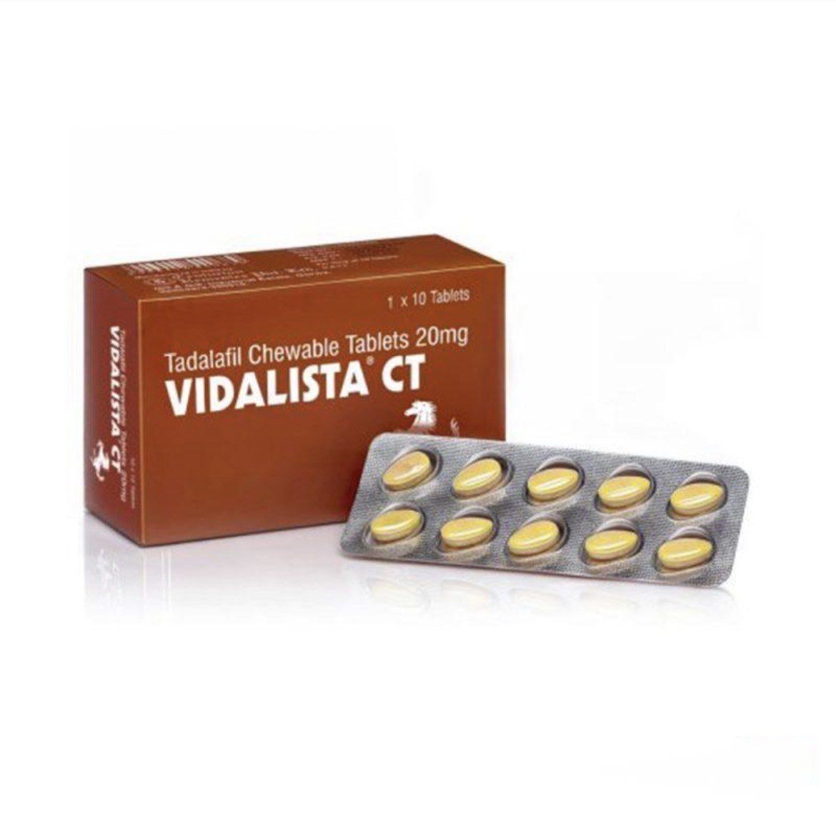 Vidalista – Cialis (tadalafil Chewable) 20 mg – (10 Tablets Strip) – Centurion Labs