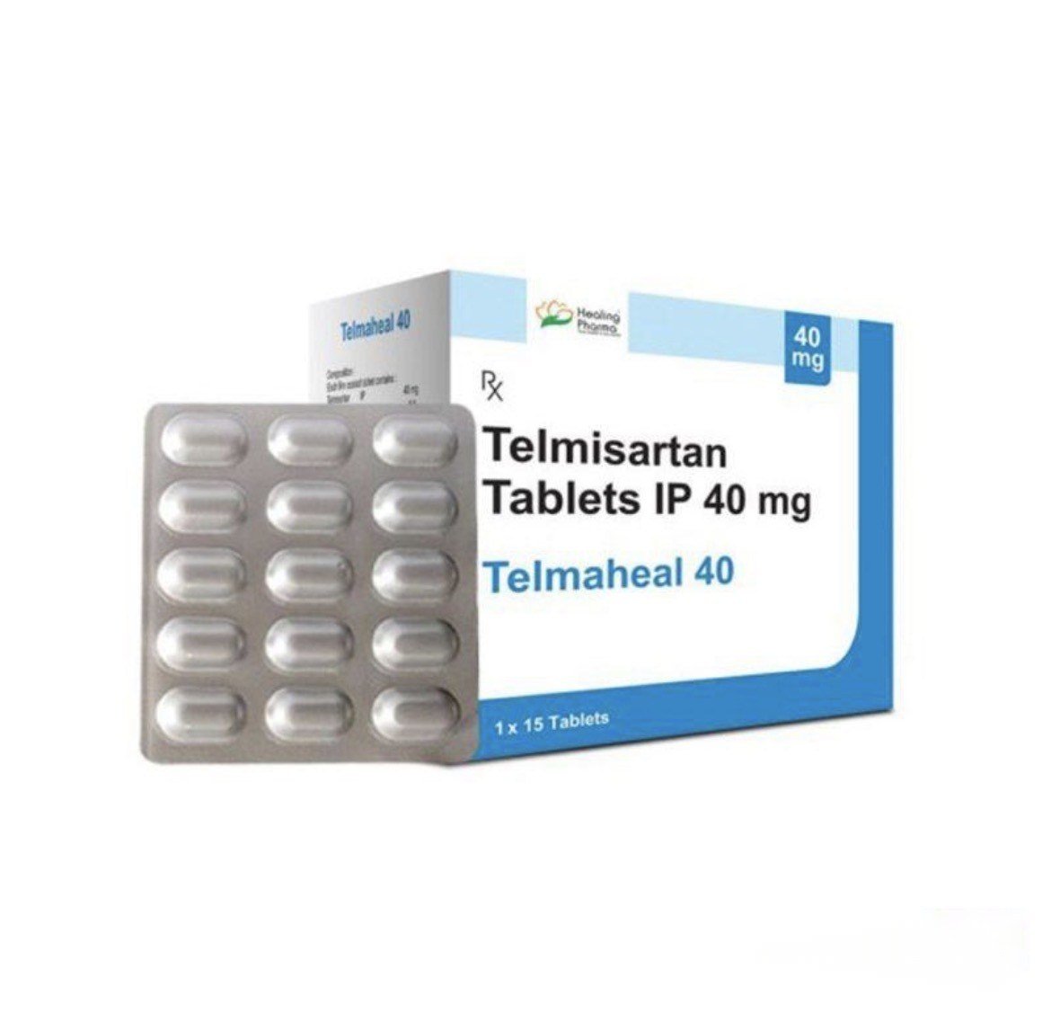 Telmisartan (telmaheal) 40 mg - (15 Tablets Strip) - Healing Pharma