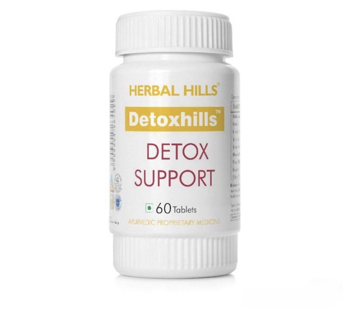 Detoxhills ( Avurvedic Proprietary Medicine ) - Detox Support 60 Tablets Bottle - Herbal Hills