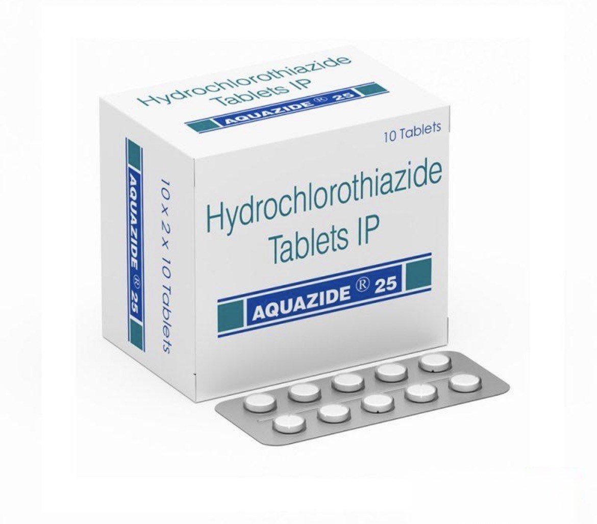 Diazide Hydrochlorothiazide 25 mg – (10 Tablets Strip) – Aquazide Pharma