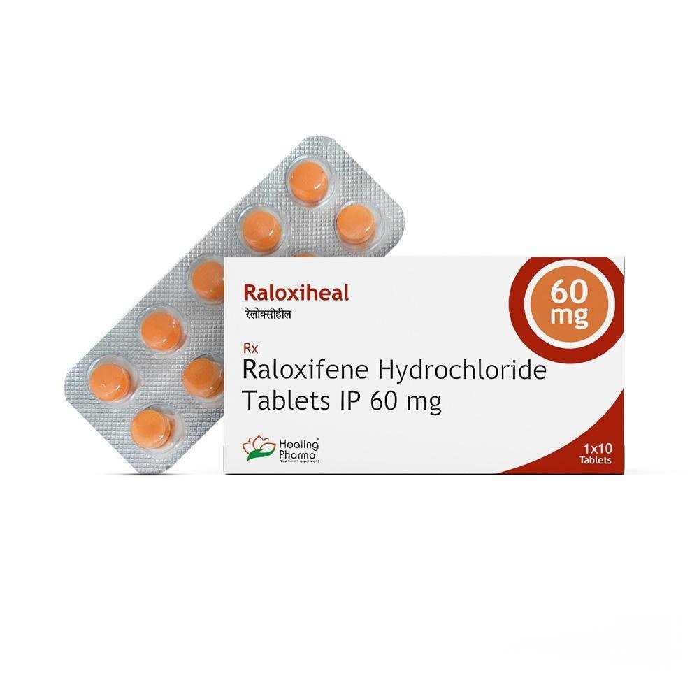Raloxifene Hydrochrolride Tablets 60 mg – (10 Tablets Strip) – Healing Pharma