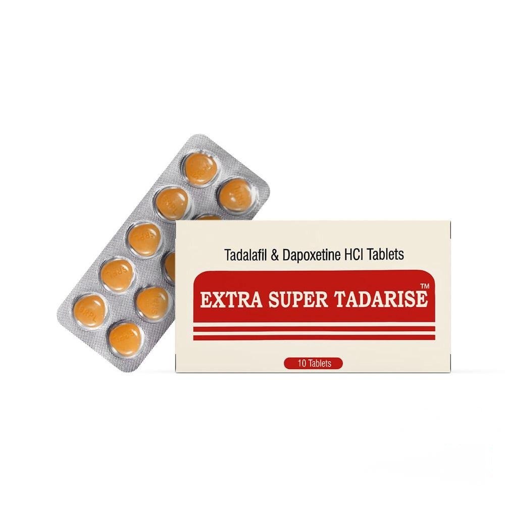 Tadalafil 20mg With Dapoxetine 60mg (extra Super Tadarise) 10 Tablet Pack - Sunrise Remedies Pvt Ltd