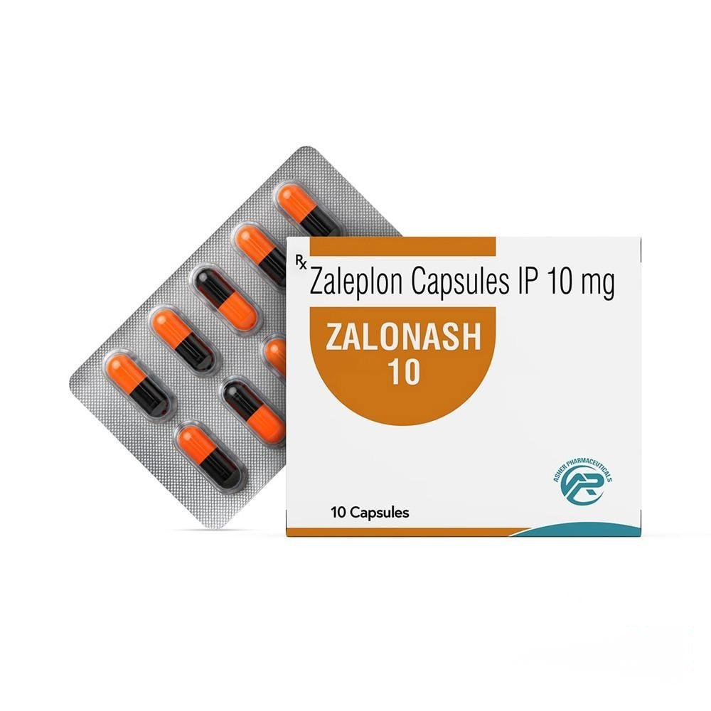 Zaleplon Capsules IP 10 mg (zalonash 10) - 10mg / Capsule - (10 Capsule Strip) - Asher Pharmaceuticals
